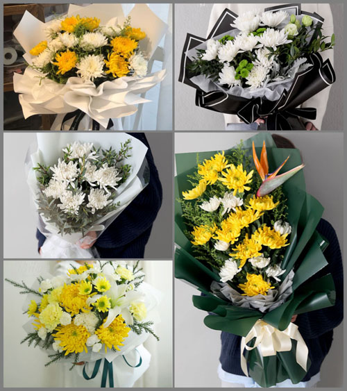四川达州开江县灵岩乡白事花束代送